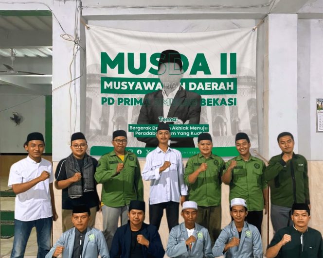 
					Keterangan Foto: Musyawarah Daerah II PD PRIMA DMI KAB.BEKASI Pada, Rabu (01/07/2026) bertempat Masjid Al-Ittihaad Cikarang Utara.