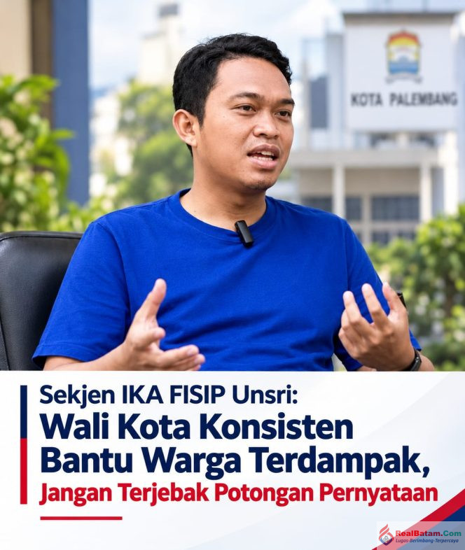 
					Sekjen IKA FISIP Unsri: Wali Kota Konsisten Bantu Warga Terdampak, Jangan Terjebak Potongan Pernyataan